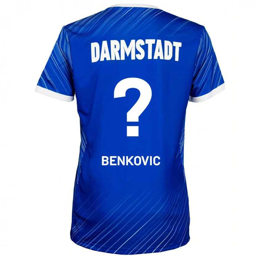 Danxen Män Nikola Benkovic #0 Blå Vit Hemmatröja Matchtröjor 2024/25 Tröjor T-Tröja