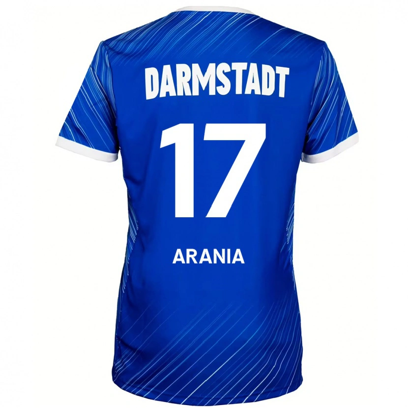 Danxen Män Asaf Arania #17 Blå Vit Hemmatröja Matchtröjor 2024/25 Tröjor T-Tröja