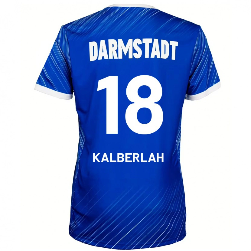 Danxen Män Simon Kalberlah #18 Blå Vit Hemmatröja Matchtröjor 2024/25 Tröjor T-Tröja