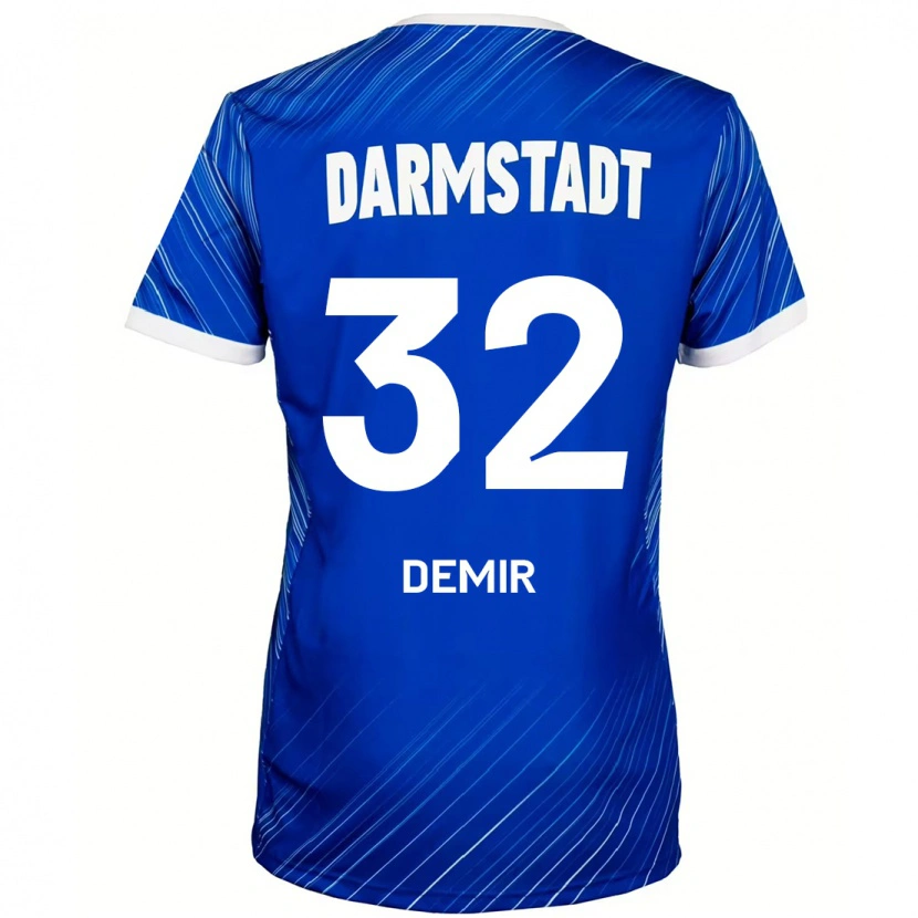 Danxen Män Lean Demir #32 Blå Vit Hemmatröja Matchtröjor 2024/25 Tröjor T-Tröja