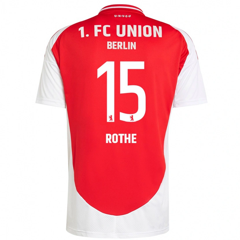 Danxen Män Tom Rothe #15 Röd Vit Hemmatröja Matchtröjor 2024/25 Tröjor T-Tröja