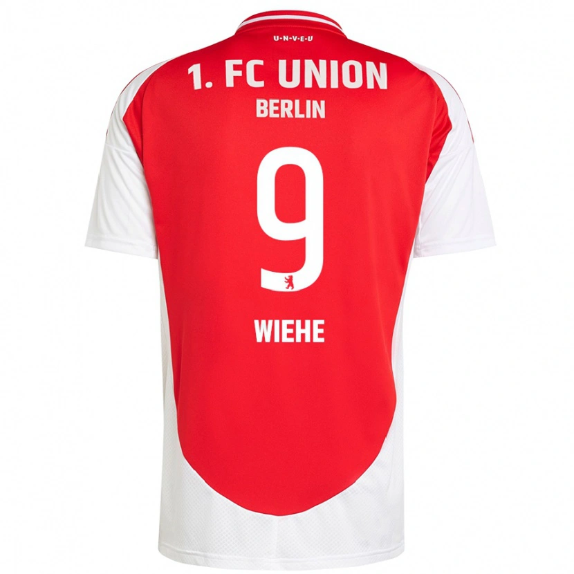 Danxen Män Jakob Wiehe #9 Röd Vit Hemmatröja Matchtröjor 2024/25 Tröjor T-Tröja