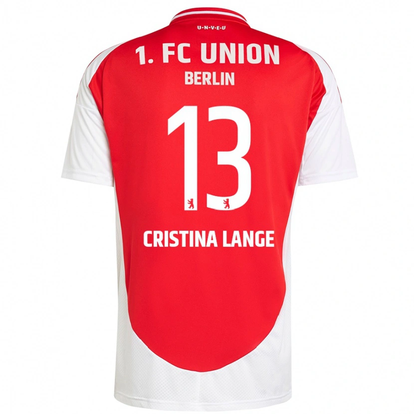 Danxen Män Maria Cristina Lange #13 Röd Vit Hemmatröja Matchtröjor 2024/25 Tröjor T-Tröja