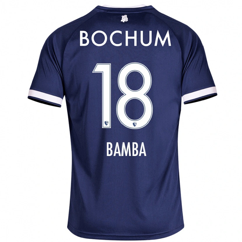 Danxen Män Samuel Bamba #18 Mörkblå Hemmatröja Matchtröjor 2024/25 Tröjor T-Tröja
