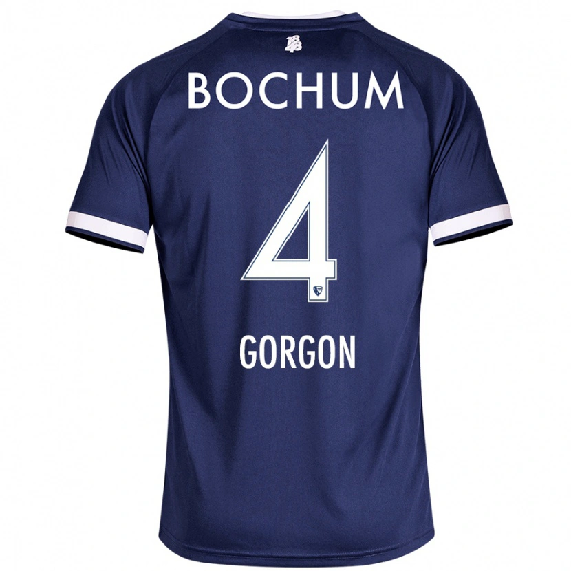 Danxen Män Felix Gorgon #4 Mörkblå Hemmatröja Matchtröjor 2024/25 Tröjor T-Tröja