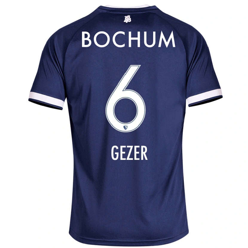 Danxen Män Joel Gezer #6 Mörkblå Hemmatröja Matchtröjor 2024/25 Tröjor T-Tröja