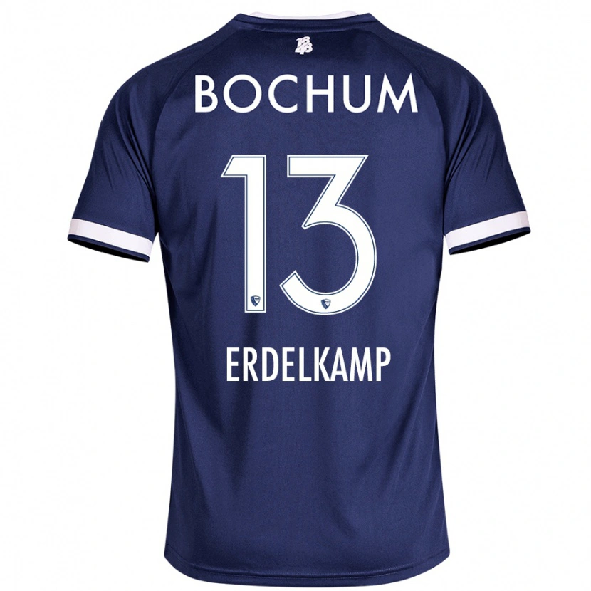 Danxen Män Luca Erdelkamp #13 Mörkblå Hemmatröja Matchtröjor 2024/25 Tröjor T-Tröja