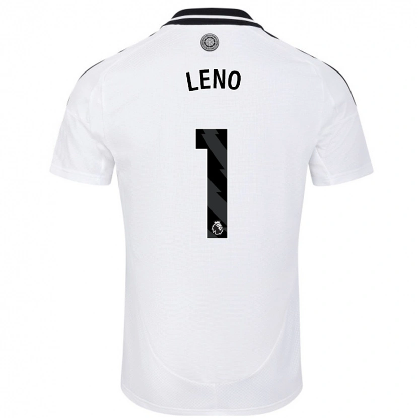 Danxen Män Bernd Leno #1 Vit Hemmatröja Matchtröjor 2024/25 Tröjor T-Tröja