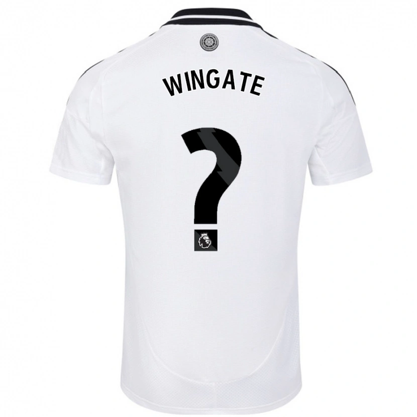 Danxen Män Tom Wingate #0 Vit Hemmatröja Matchtröjor 2024/25 Tröjor T-Tröja
