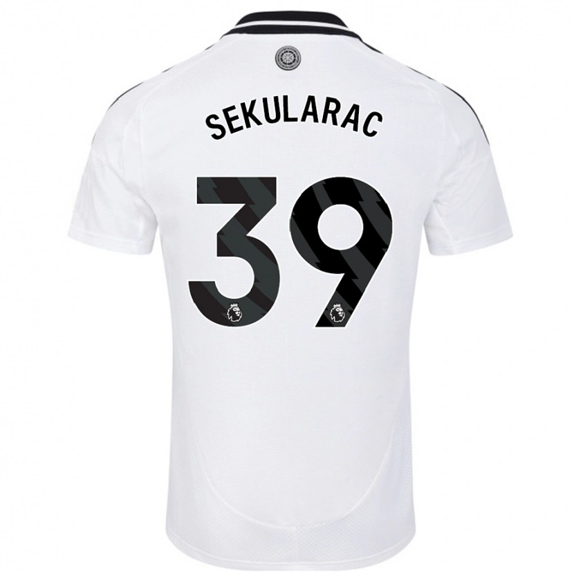 Danxen Män Kristian Sekularac #39 Vit Hemmatröja Matchtröjor 2024/25 Tröjor T-Tröja