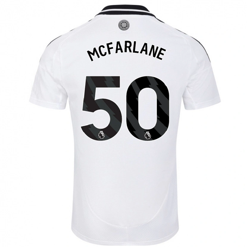 Danxen Män Callum Mcfarlane #50 Vit Hemmatröja Matchtröjor 2024/25 Tröjor T-Tröja