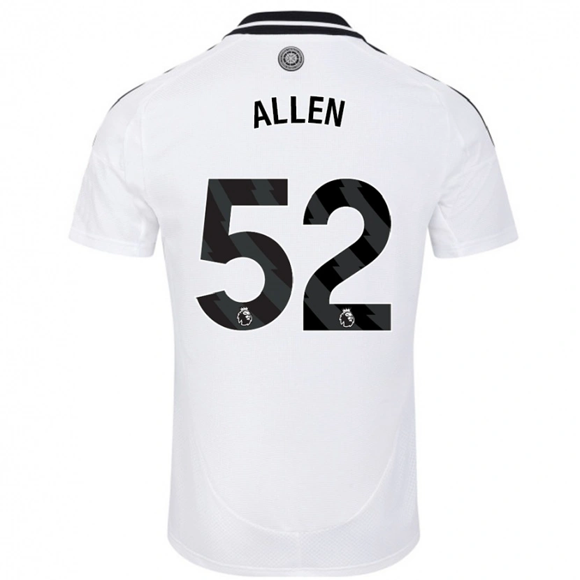 Danxen Män Michael Allen #52 Vit Hemmatröja Matchtröjor 2024/25 Tröjor T-Tröja