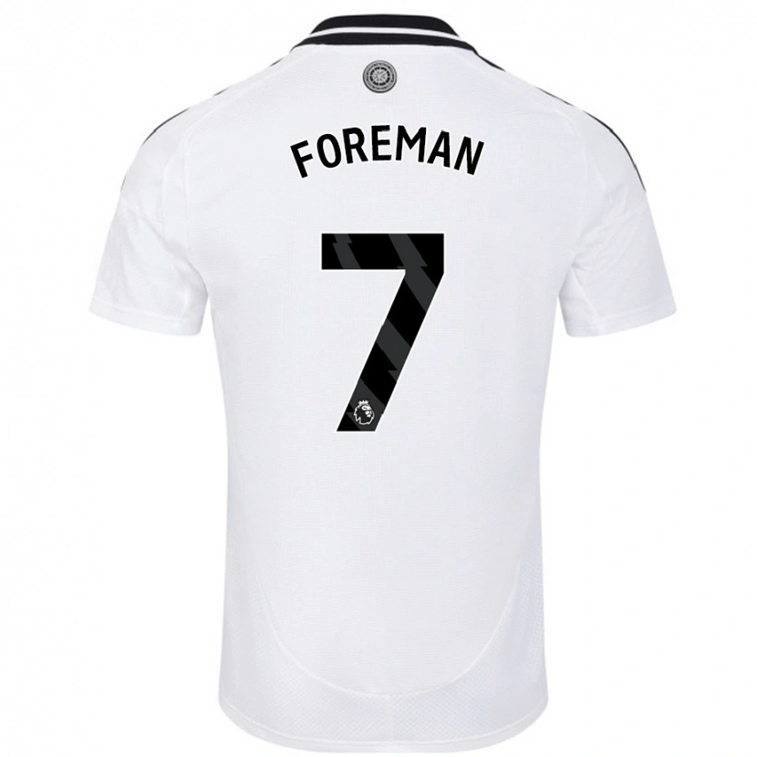 Danxen Män Tia Foreman #7 Vit Hemmatröja Matchtröjor 2024/25 Tröjor T-Tröja