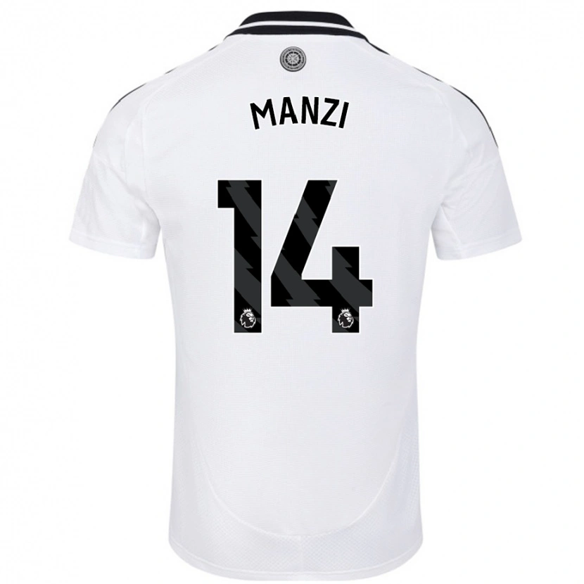 Danxen Män Sophie Manzi #14 Vit Hemmatröja Matchtröjor 2024/25 Tröjor T-Tröja