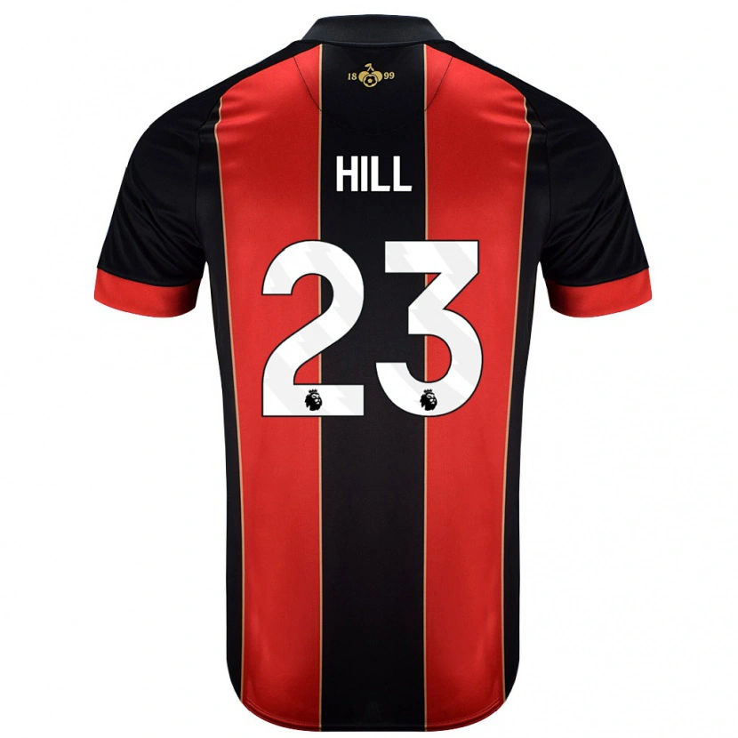Danxen Män James Hill #23 Röd Svart Hemmatröja Matchtröjor 2024/25 Tröjor T-Tröja