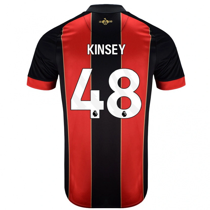 Danxen Män Max Kinsey #48 Röd Svart Hemmatröja Matchtröjor 2024/25 Tröjor T-Tröja