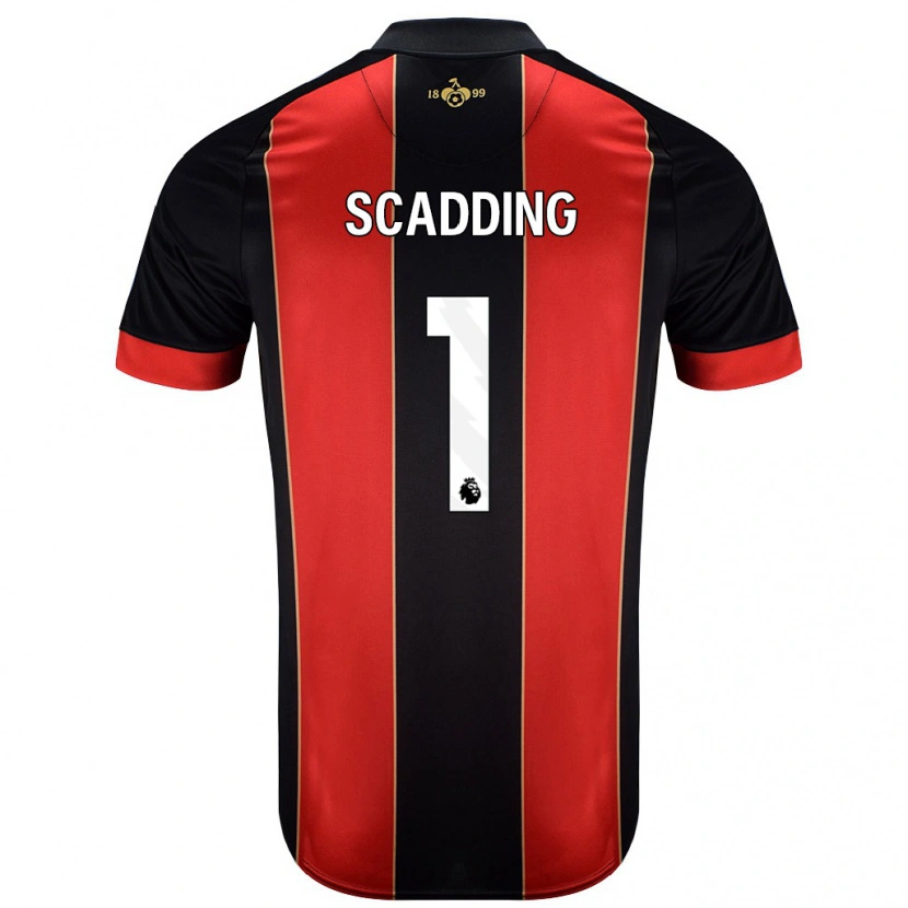 Danxen Män Katie Scadding #1 Röd Svart Hemmatröja Matchtröjor 2024/25 Tröjor T-Tröja