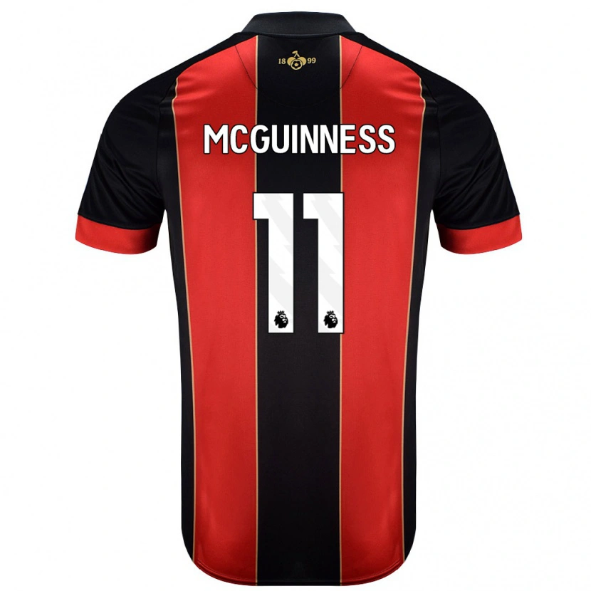 Danxen Män Gemma Mcguinness #11 Röd Svart Hemmatröja Matchtröjor 2024/25 Tröjor T-Tröja
