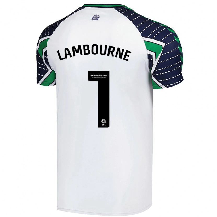 Danxen Män Demi Lambourne #1 Vit Bortatröja Matchtröjor 2024/25 Tröjor T-Tröja