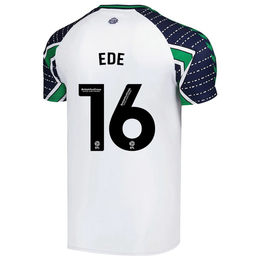 Danxen Män Grace Ede #16 Vit Bortatröja Matchtröjor 2024/25 Tröjor T-Tröja