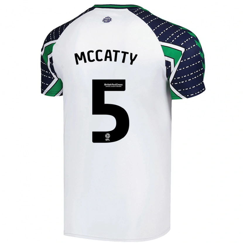 Danxen Män Grace Mccatty #5 Vit Bortatröja Matchtröjor 2024/25 Tröjor T-Tröja
