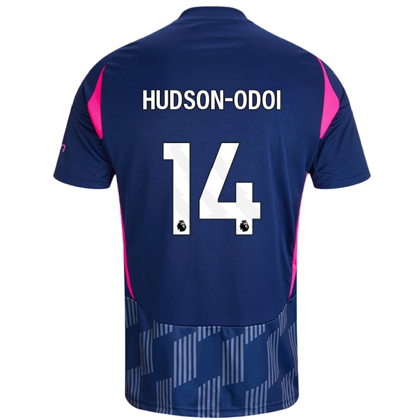 Danxen Män Callum Hudson-Odoi #14 Kungsblå Rosa Bortatröja Matchtröjor 2024/25 Tröjor T-Tröja