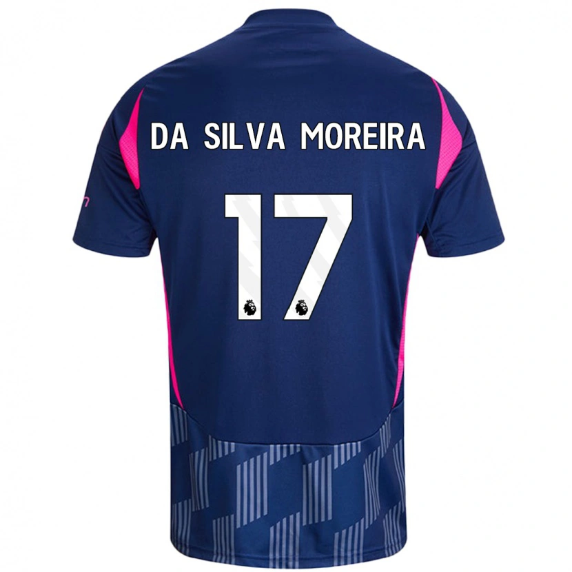 Danxen Män Eric Da Silva Moreira #17 Kungsblå Rosa Bortatröja Matchtröjor 2024/25 Tröjor T-Tröja
