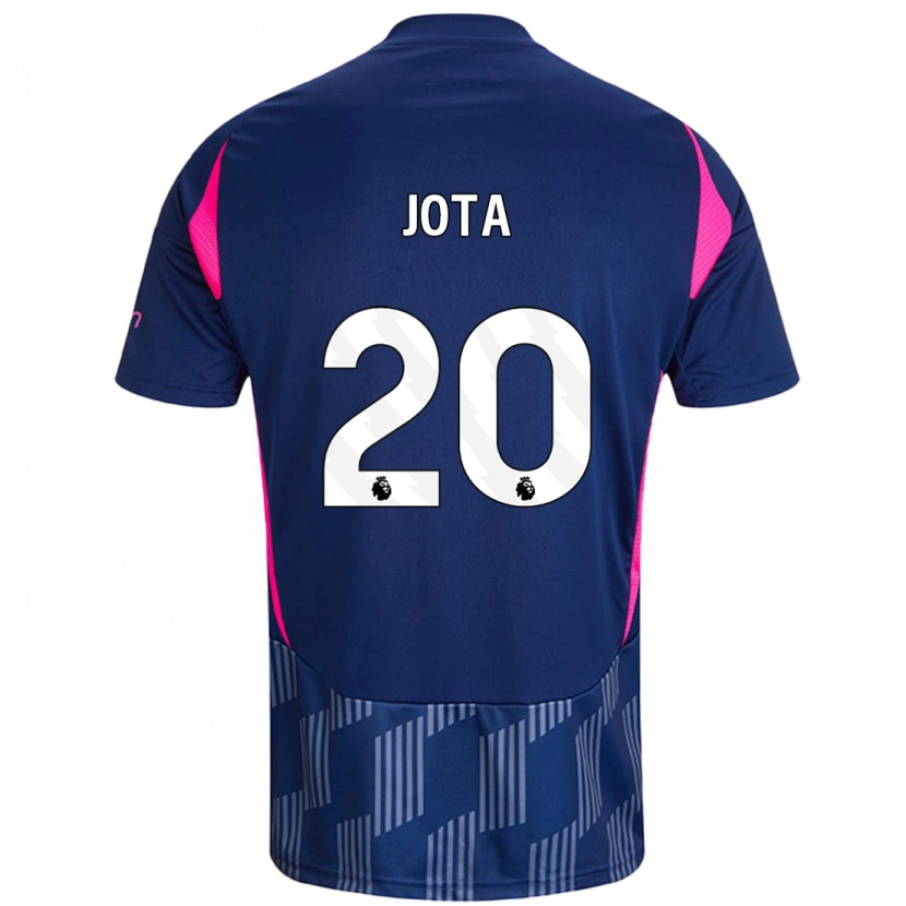 Danxen Män Jota Silva #20 Kungsblå Rosa Bortatröja Matchtröjor 2024/25 Tröjor T-Tröja