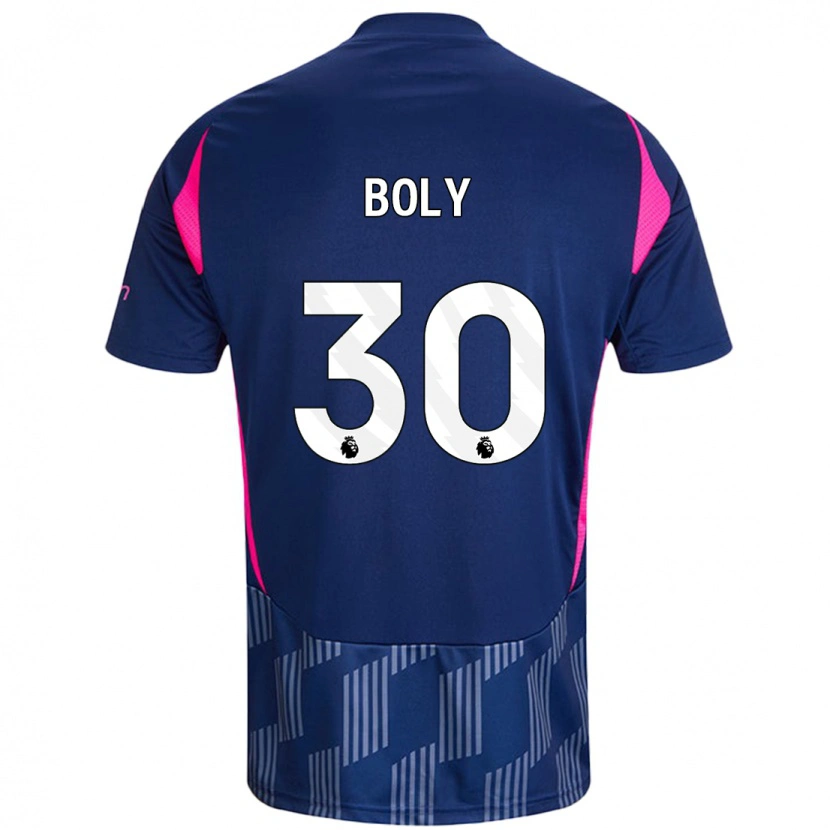 Danxen Män Willy Boly #30 Kungsblå Rosa Bortatröja Matchtröjor 2024/25 Tröjor T-Tröja