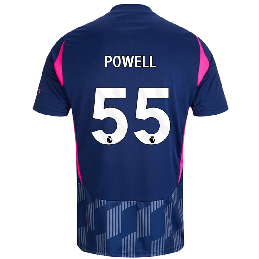 Danxen Män Josh Powell #55 Kungsblå Rosa Bortatröja Matchtröjor 2024/25 Tröjor T-Tröja