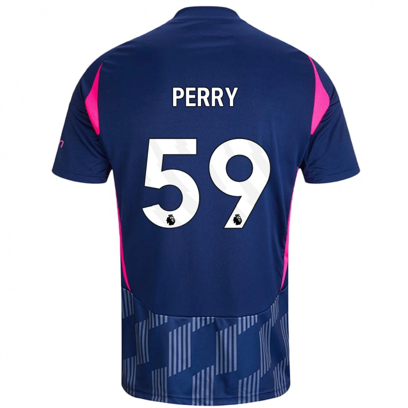 Danxen Män Ben Perry #59 Kungsblå Rosa Bortatröja Matchtröjor 2024/25 Tröjor T-Tröja