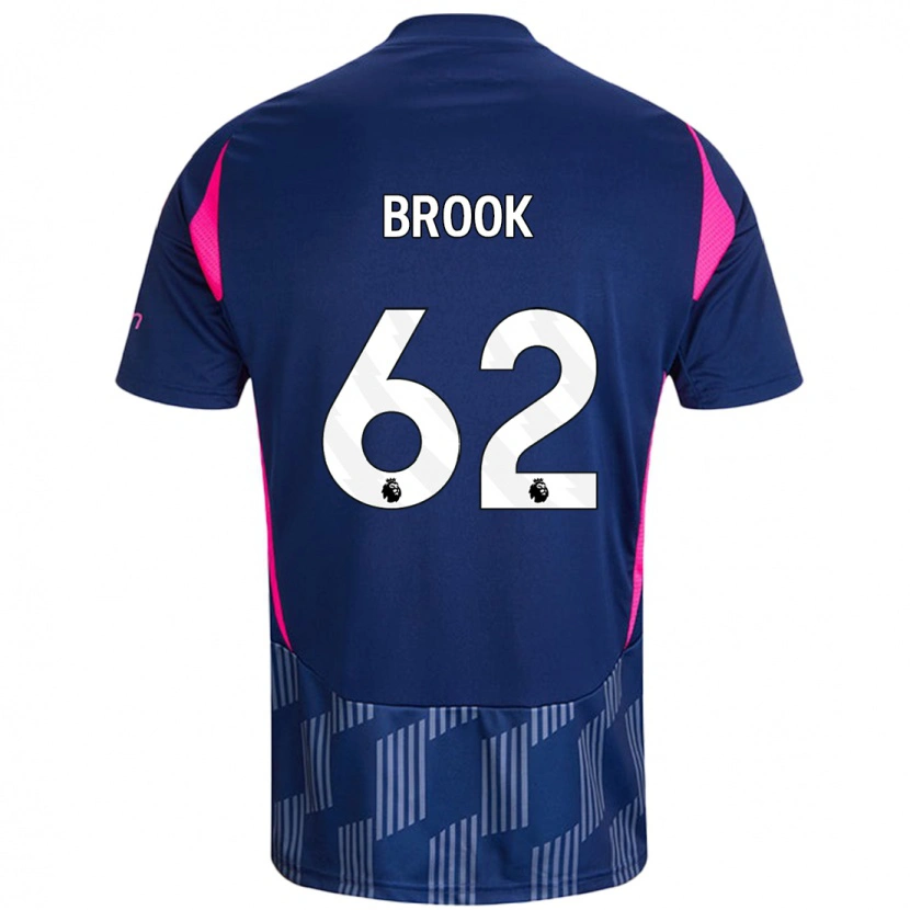 Danxen Män Will Brook #62 Kungsblå Rosa Bortatröja Matchtröjor 2024/25 Tröjor T-Tröja