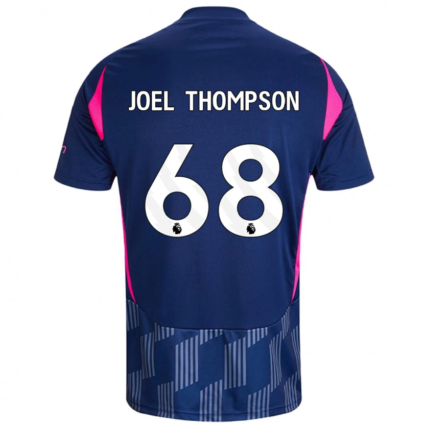Danxen Män Joel Thompson #68 Kungsblå Rosa Bortatröja Matchtröjor 2024/25 Tröjor T-Tröja