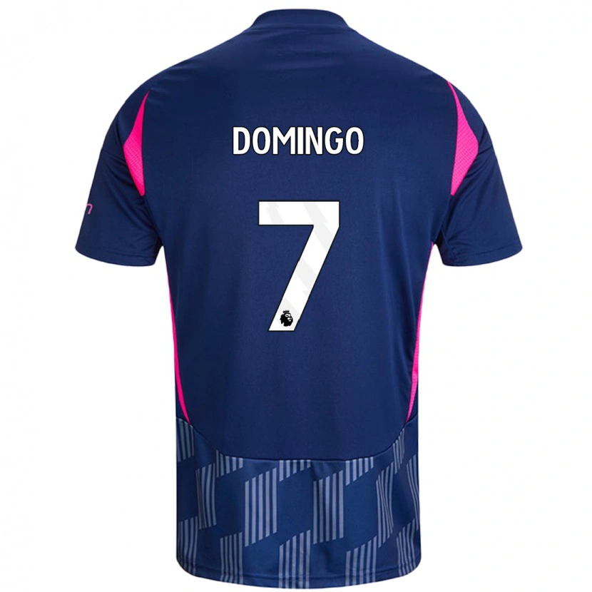 Danxen Män Sophie Domingo #7 Kungsblå Rosa Bortatröja Matchtröjor 2024/25 Tröjor T-Tröja