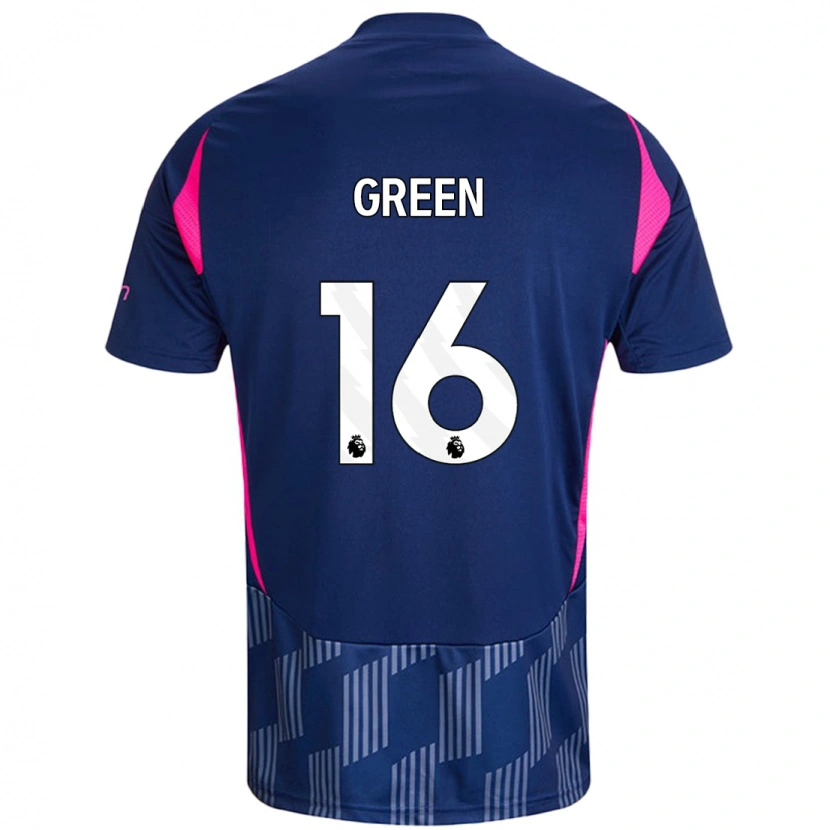 Danxen Män Mollie Green #16 Kungsblå Rosa Bortatröja Matchtröjor 2024/25 Tröjor T-Tröja