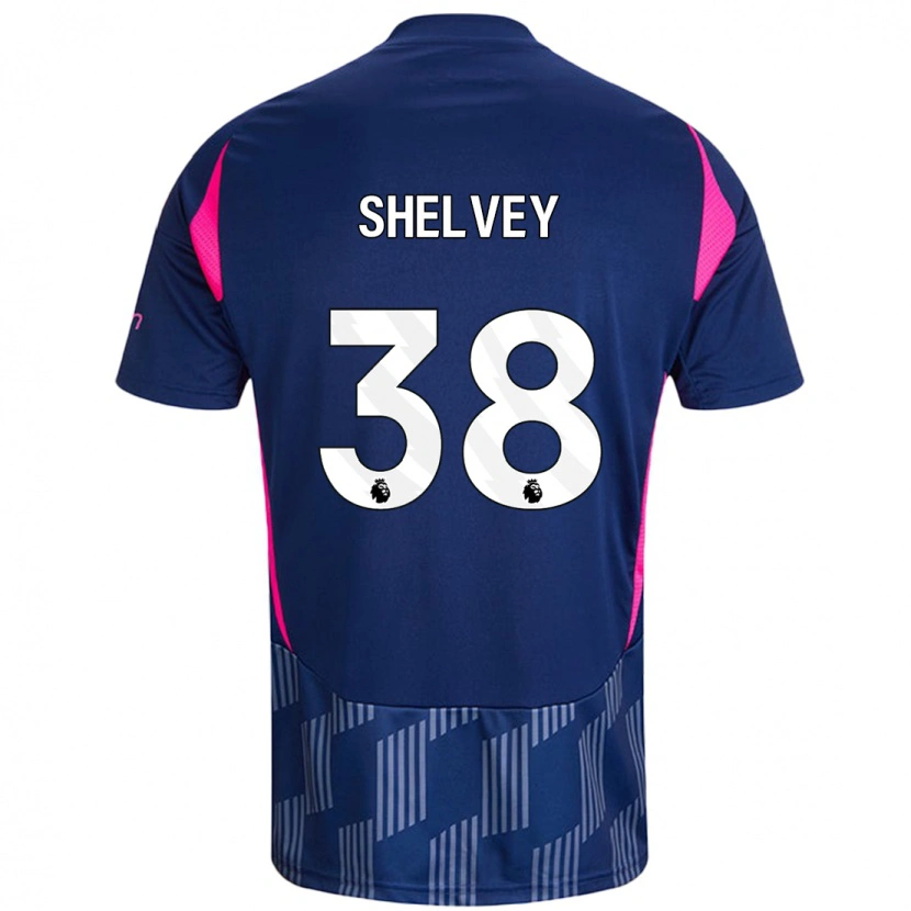 Danxen Män George Shelvey #38 Kungsblå Rosa Bortatröja Matchtröjor 2024/25 Tröjor T-Tröja