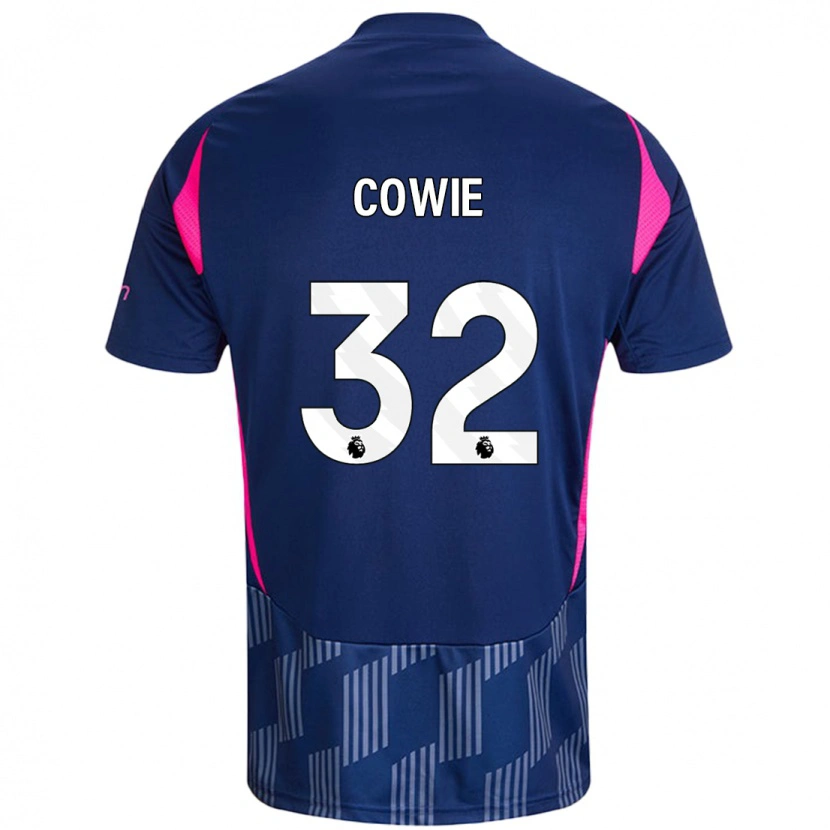 Danxen Män Abi Cowie #32 Kungsblå Rosa Bortatröja Matchtröjor 2024/25 Tröjor T-Tröja