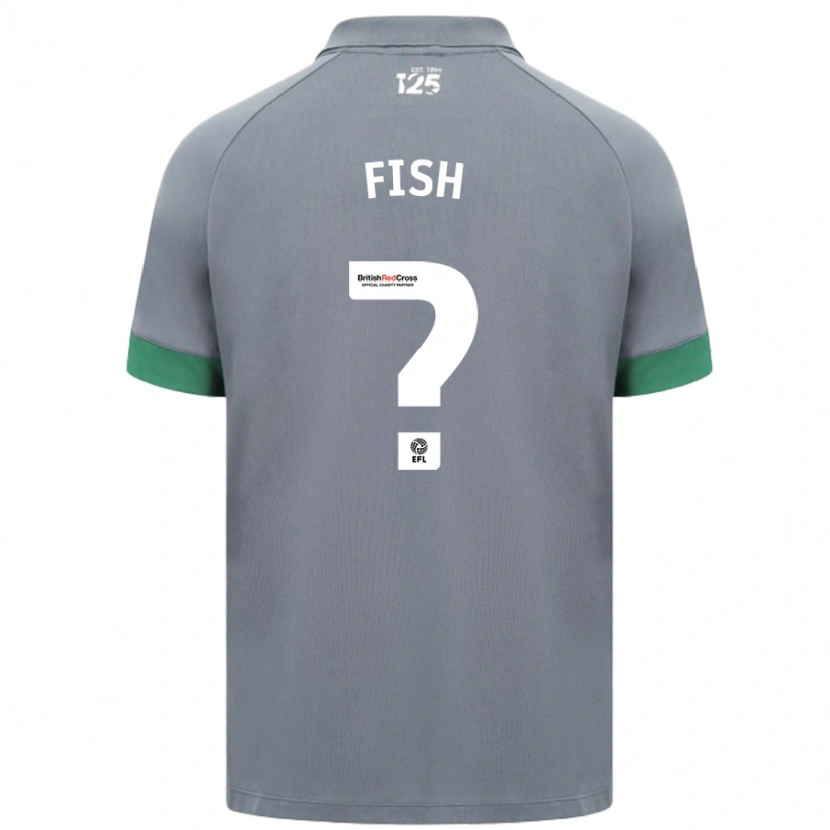Danxen Män Will Fish #0 Mörkgrå Bortatröja Matchtröjor 2024/25 Tröjor T-Tröja