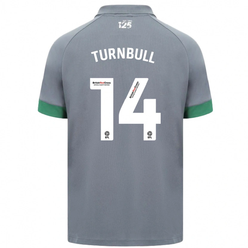 Danxen Män David Turnbull #14 Mörkgrå Bortatröja Matchtröjor 2024/25 Tröjor T-Tröja