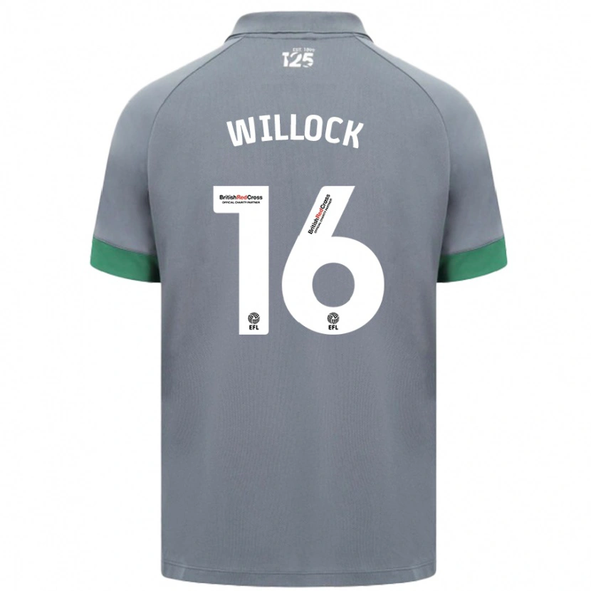 Danxen Män Chris Willock #16 Mörkgrå Bortatröja Matchtröjor 2024/25 Tröjor T-Tröja