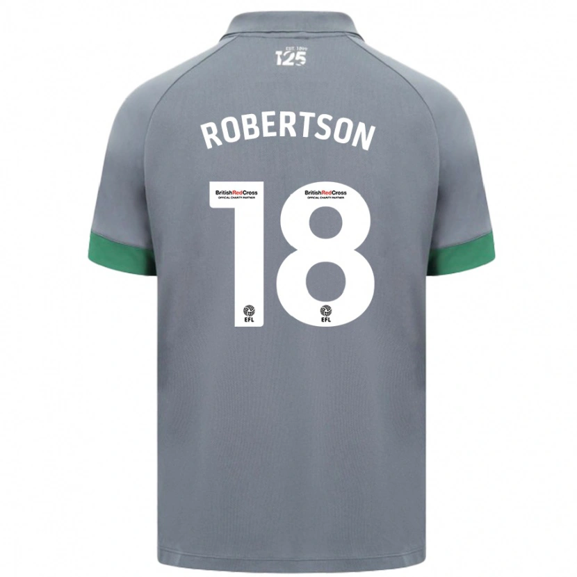Danxen Män Alex Robertson #18 Mörkgrå Bortatröja Matchtröjor 2024/25 Tröjor T-Tröja
