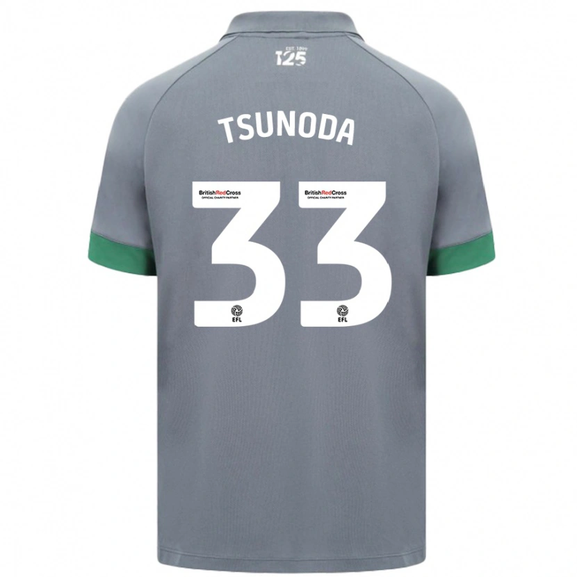 Danxen Män Ryotaro Tsunoda #33 Mörkgrå Bortatröja Matchtröjor 2024/25 Tröjor T-Tröja