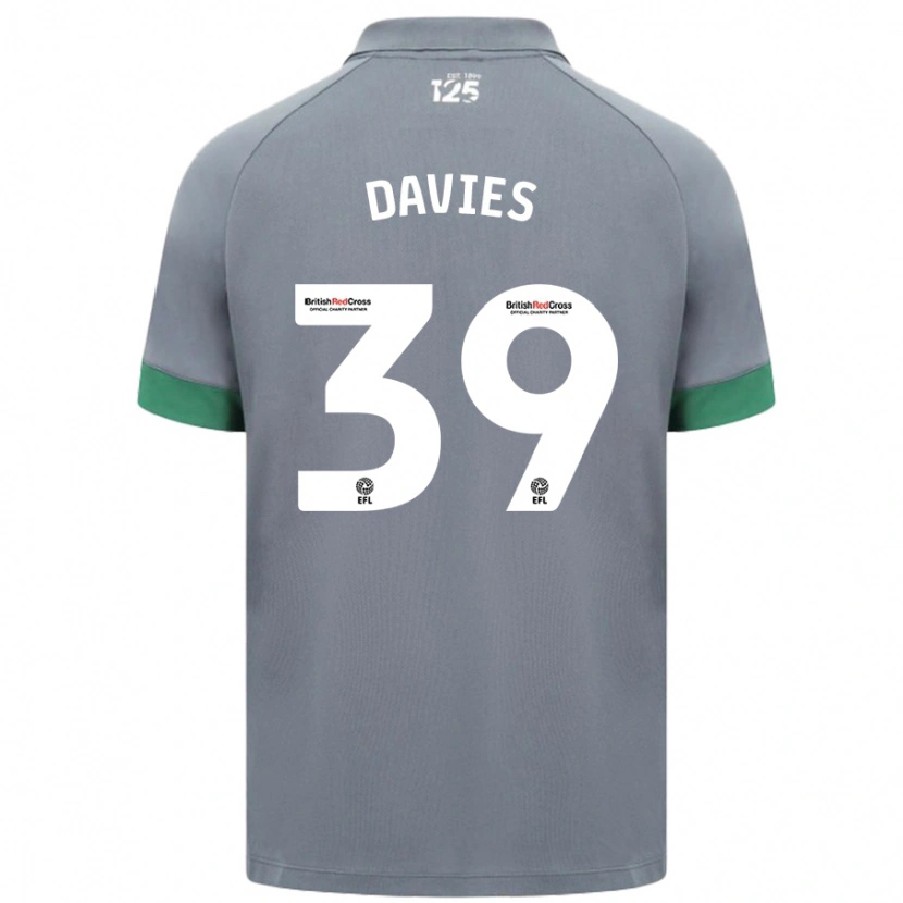 Danxen Män Isaak Davies #39 Mörkgrå Bortatröja Matchtröjor 2024/25 Tröjor T-Tröja