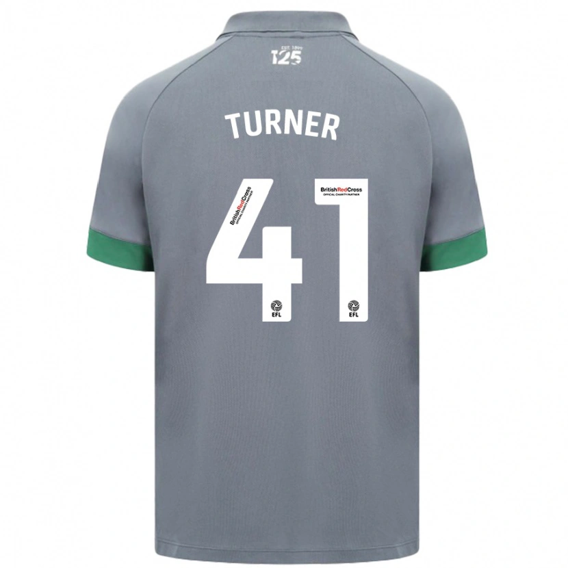 Danxen Män Matthew Turner #41 Mörkgrå Bortatröja Matchtröjor 2024/25 Tröjor T-Tröja