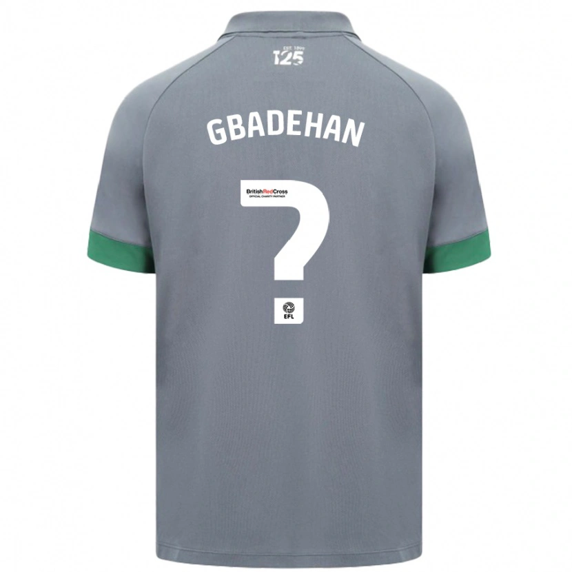 Danxen Män Adeteye Gbadehan #0 Mörkgrå Bortatröja Matchtröjor 2024/25 Tröjor T-Tröja