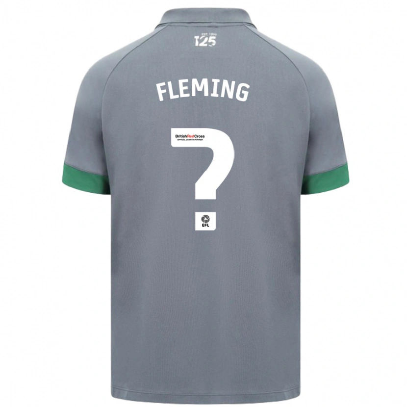 Danxen Män Cole Fleming #0 Mörkgrå Bortatröja Matchtröjor 2024/25 Tröjor T-Tröja