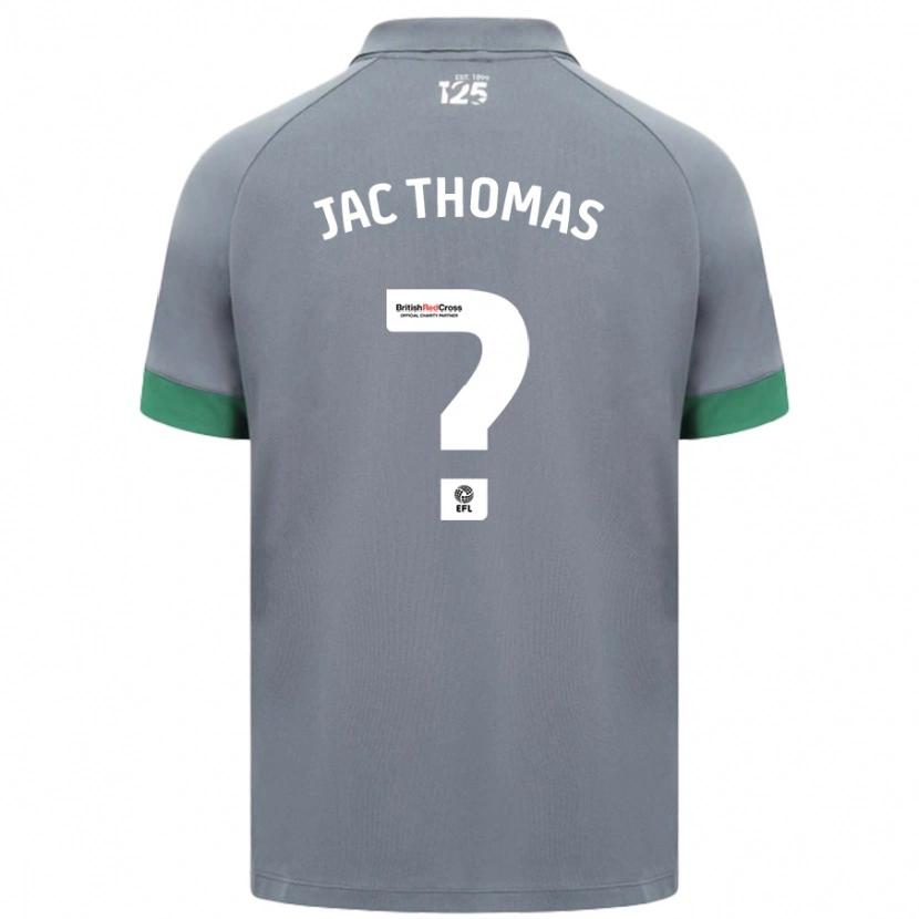 Danxen Män Jac Thomas #0 Mörkgrå Bortatröja Matchtröjor 2024/25 Tröjor T-Tröja