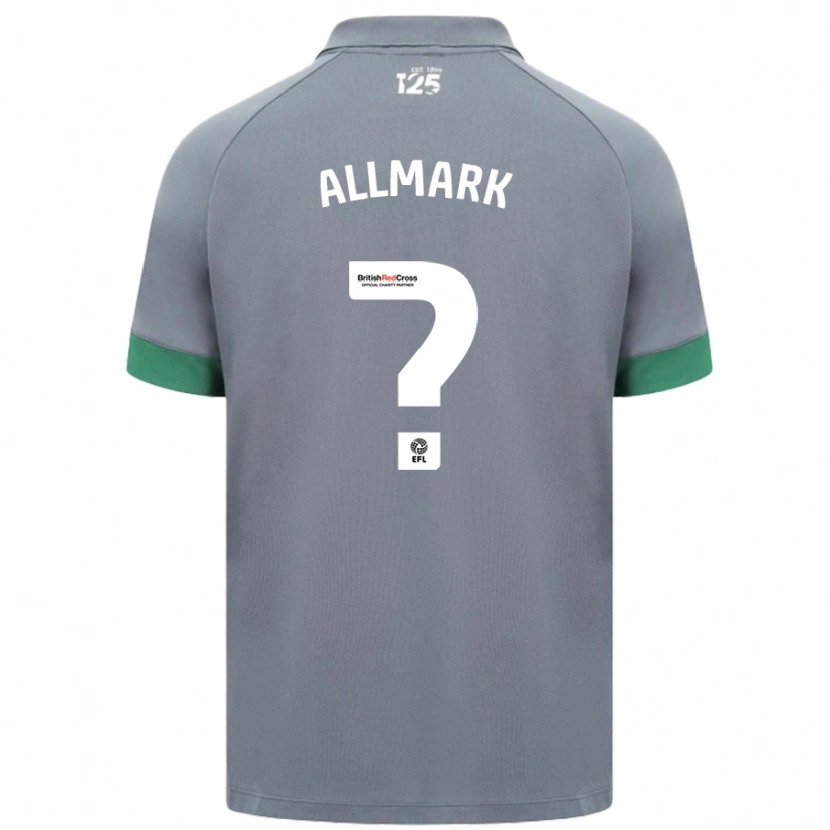 Danxen Män Hayden Allmark #0 Mörkgrå Bortatröja Matchtröjor 2024/25 Tröjor T-Tröja