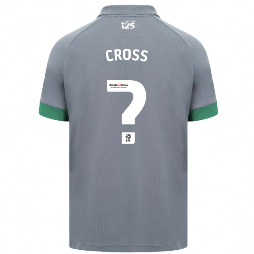 Danxen Män Alex Cross #0 Mörkgrå Bortatröja Matchtröjor 2024/25 Tröjor T-Tröja