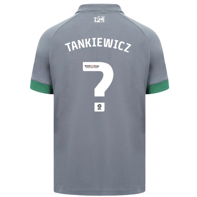 Danxen Män Rob Tankiewicz #0 Mörkgrå Bortatröja Matchtröjor 2024/25 Tröjor T-Tröja